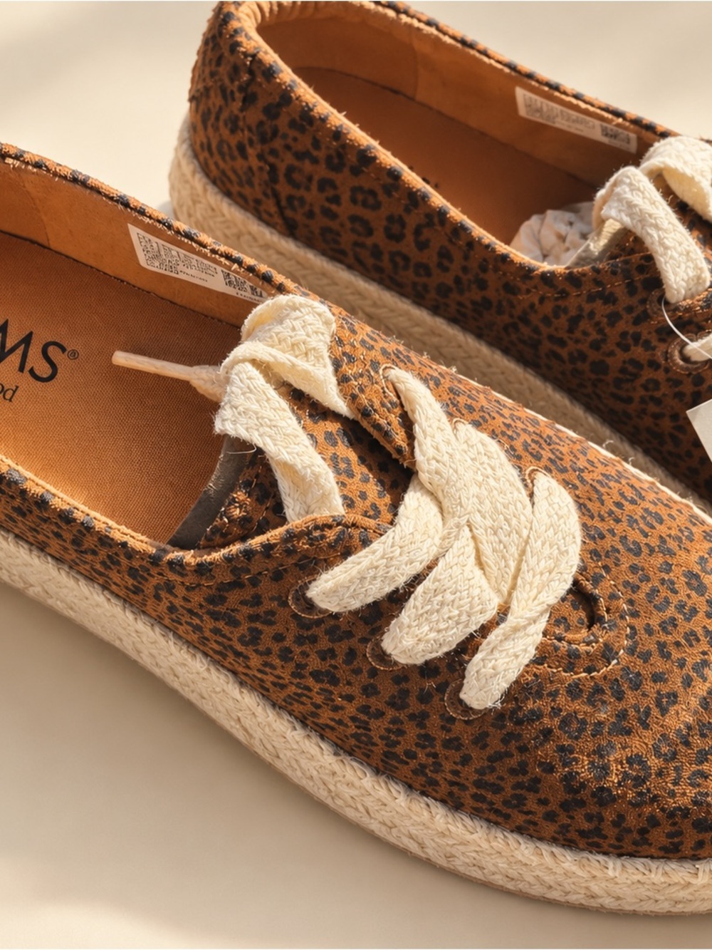 TOMS Valencia Leopard Print Platform Espadrilles | Women’s 7.5 NWT